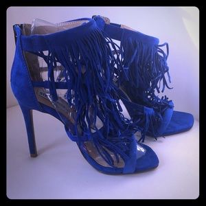 Steve Madden suede fringly sandals